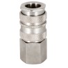RS PRO Brass, Steel Pneumatic Quick Connect Coupling, 3/4 in Female G Thread, Nickel Plated 667-2020