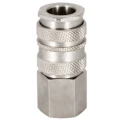 RS PRO Steel, Brass Pneumatic Quick Connect Coupling 1/2 in Female G Thread Single Shut Off Valve 667-2027