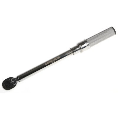 Bahco Click Torque Wrench, Mechanical, 20 To 100 Nm Torque Range, 9.53 mm Square Drive, 406 mm Overall Length 7455-100