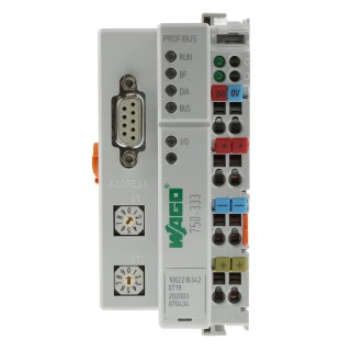 WAGO Fieldbus Interface Module 24 V dc, 1200m Transmission Length, DIN Rail Mount 750-333