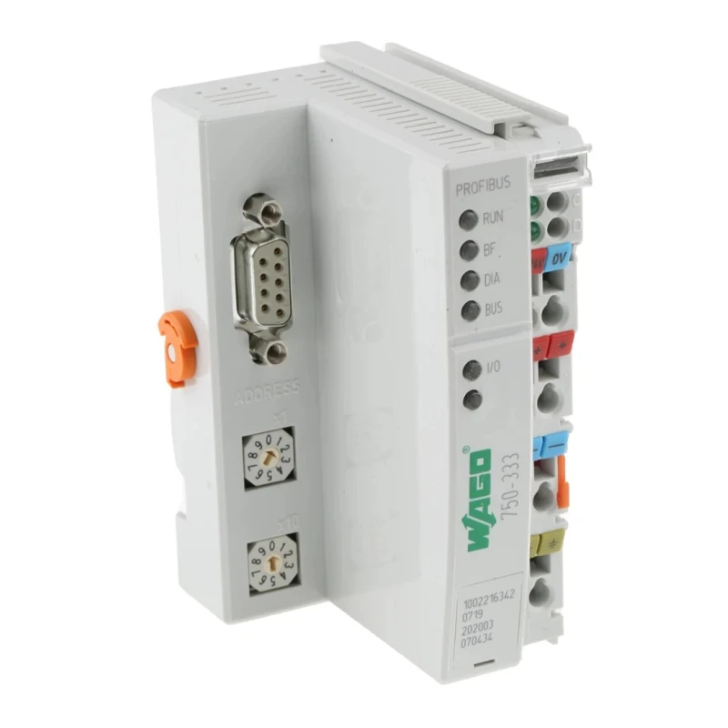 WAGO Fieldbus Interface Module 24 V dc, 1200m Transmission Length, DIN Rail Mount 750-333