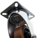 LAG Swivel Castor, 300 kg Load Capacity, 100 mm Polyurethane Wheel, Galvanised Steel Frame, Ball Bearing Hub 23603