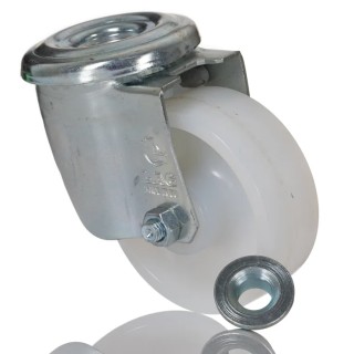 LAG Swivel Castor, 120 kg Load Capacity, 80 mm Polyamide Wheel, Medium Duty, Swivel Rotation, Model 18962 FB