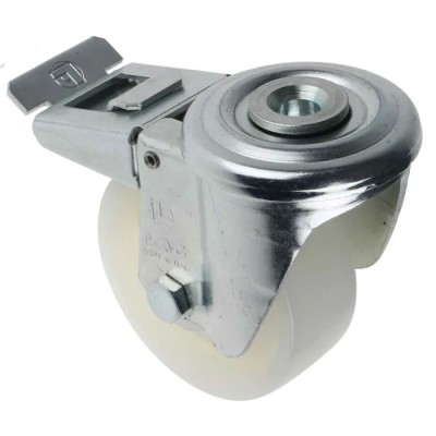 LAG Swivel Castor Wheel, 120 kg Capacity, 80 mm Polyamide Wheel with Brakes, Overall Height 106 mm, Medium Duty 18962 FR FB