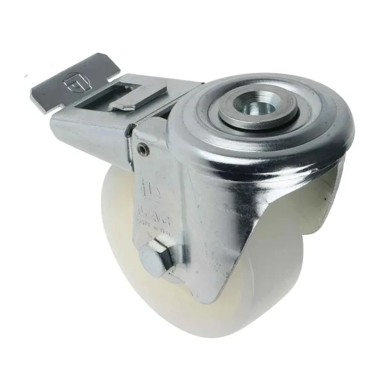 LAG Swivel Castor Wheel, 120 kg Capacity, 80 mm Polyamide Wheel with Brakes, Overall Height 106 mm, Medium Duty 18962 FR FB