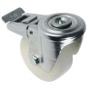 LAG Swivel Castor Wheel, 120 kg Capacity, 80 mm Polyamide Wheel with Brakes, Overall Height 106 mm, Medium Duty 18962 FR FB