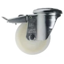 LAG Swivel Castor Wheel, 120 kg Capacity, 80 mm Polyamide Wheel with Brakes, Overall Height 106 mm, Medium Duty 18962 FR FB