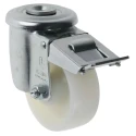LAG Swivel Castor Wheel, 120 kg Capacity, 80 mm Polyamide Wheel with Brakes, Overall Height 106 mm, Medium Duty 18962 FR FB