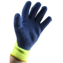 Ansell PowerFlex Yellow Acrylic Work Gloves Size 8 Latex Coating 80400080