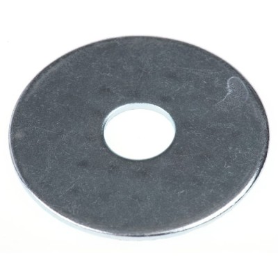 RS PRO Steel Bright Zinc Plated Mild Steel Mudguard Washer M10, 40mm External Diameter, 10.5mm Inside Diameter 666-7781