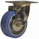 LAG Swivel Castor 100 kg Capacity 100 mm Wheel Rubber, Ball Bearing, Die Cast Aluminium Hub 27107PF