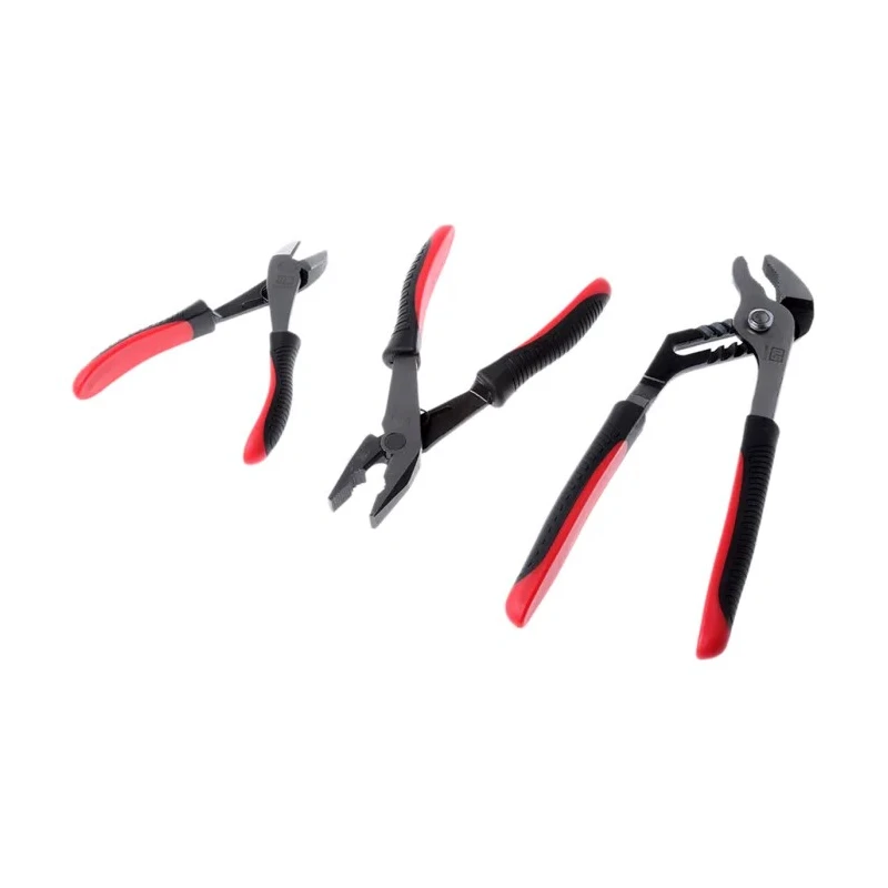 RS PRO 3-Piece Cutter & Plier Set Combination Plier, Diagonal Cutter, Water Pump Pliers 668-5893