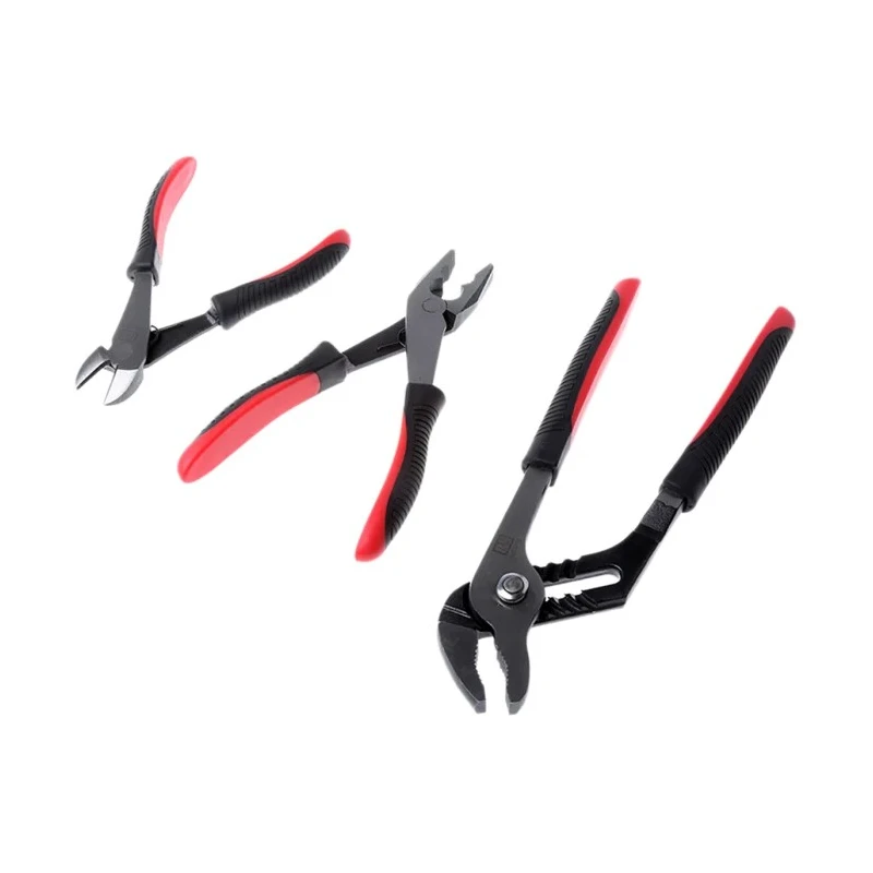 RS PRO 3-Piece Cutter & Plier Set Combination Plier, Diagonal Cutter, Water Pump Pliers 668-5893