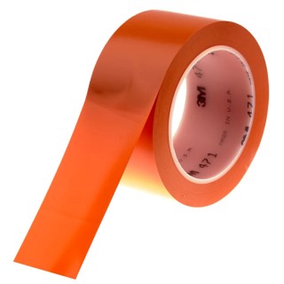 3M Orange Vinyl Lane Marking Tape 50 mm Width 33 m Length 0.14 mm Thickness 471