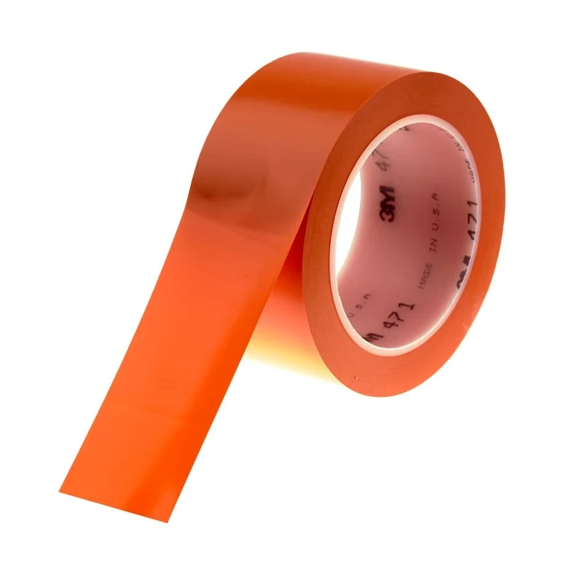 3M Orange Vinyl Lane Marking Tape 50 mm Width 33 m Length 0.14 mm Thickness 471