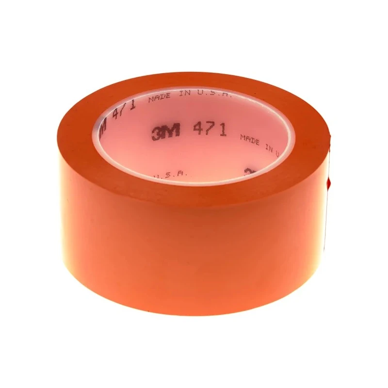 3M Orange Vinyl Lane Marking Tape 50 mm Width 33 m Length 0.14 mm Thickness 471