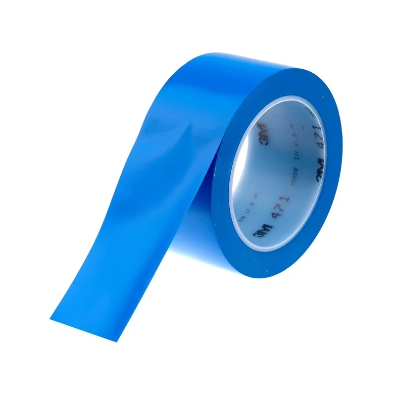 3M Blue Vinyl Lane Marking Tape 50mm x 33m, 0.14mm Thickness, Rubber Adhesive 471