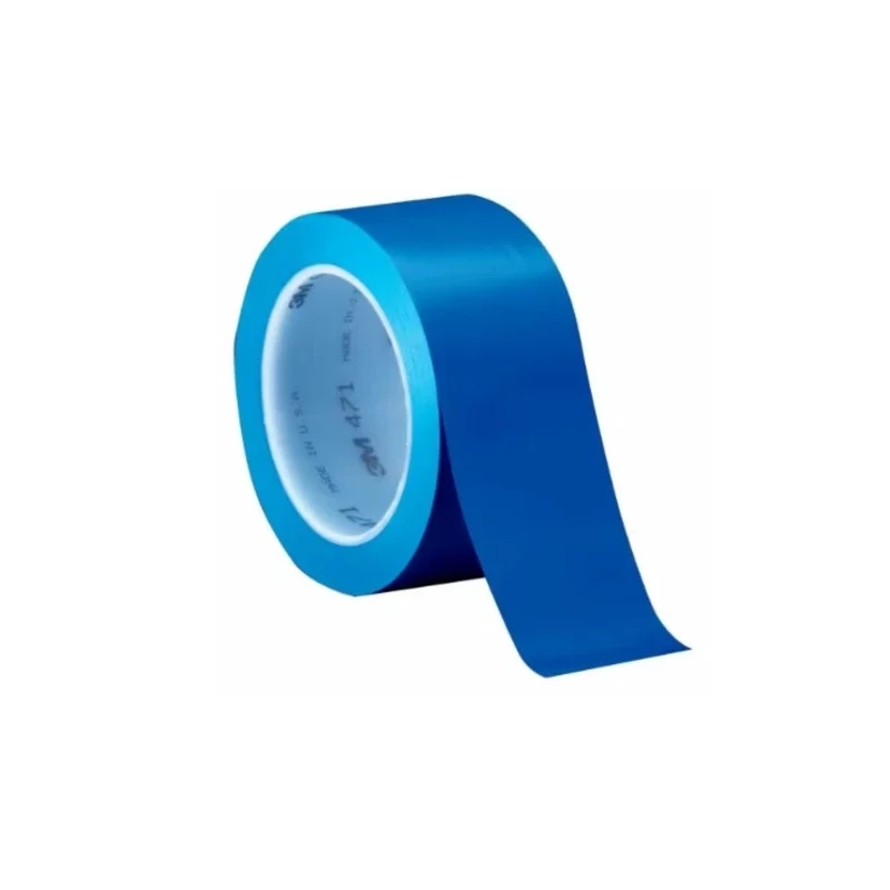 3M Blue Vinyl Lane Marking Tape 50mm x 33m, 0.14mm Thickness, Rubber Adhesive 471
