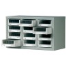 RS PRO Drawer Storage Unit Steel Cabinet 12 Drawers 350 mm Height x 586 mm Width x 290 mm Depth Grey 669-3793