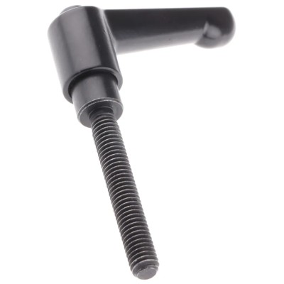 Bosch Rexroth Clamping Lever Die-Cast Zinc Black Plastic Coating Diameter 6 mm Length 40 mm Height 40 mm 3 842 528 539