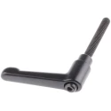 Bosch Rexroth Clamping Lever Die-Cast Zinc Black Plastic Coating Diameter 6 mm Length 40 mm Height 40 mm 3 842 528 539