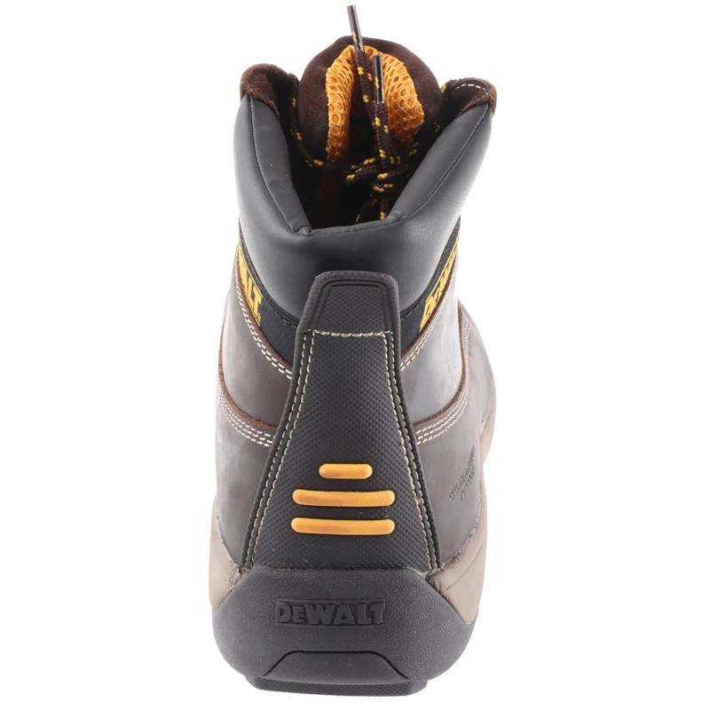DeWALT Men's Brown Apprentice Steel Toe Capped Safety Boots Size UK 10 EU 44 EN ISO Dewalt Apprentice Brown Size 10