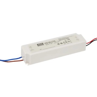 MEAN WELL  IP67 Enclosed 1 Output LED Driver, 34 V, 1750 mA, 59.5 W, Panel Mount, AC-DC, Constant Current