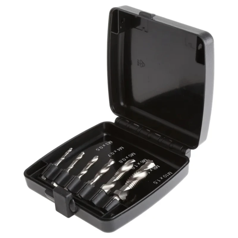 RS PRO Tap & Drill Set, Metric Standard Hexagon Drive Hand Tap, Thread Size M3 to M10, HSS Material 669-9407