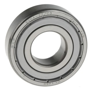 SKF Single Row Deep Groove Ball Bearing 20 mm ID, 47 mm OD, 14 mm Width, Shielded, Steel Balls, C3 Clearance 6204-2Z/C3