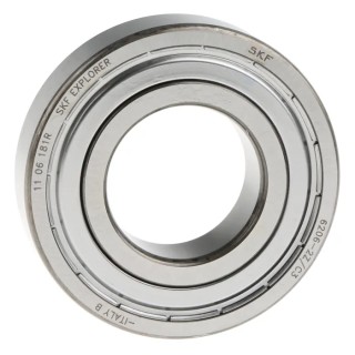 SKF Single Row Deep Groove Ball Bearing 30 mm ID, 62 mm OD, 16 mm Width, Shielded, C3 Clearance 6206-2Z/C3
