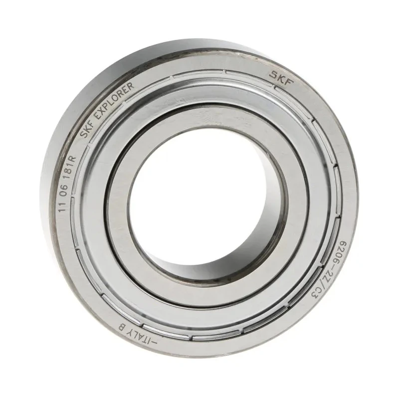 SKF Single Row Deep Groove Ball Bearing 30 mm ID, 62 mm OD, 16 mm Width, Shielded, C3 Clearance 6206-2Z/C3