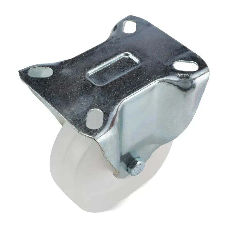 LAG Fixed Castor Wheel 100mm Diameter, 120kg Load Capacity, Polyamide Wheel, Galvanised Steel Frame, Model 18865