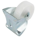 LAG Fixed Castor Wheel 100mm Diameter, 120kg Load Capacity, Polyamide Wheel, Galvanised Steel Frame, Model 18865