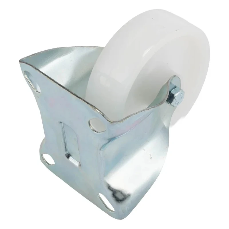 LAG Fixed Castor Wheel 100mm Diameter, 120kg Load Capacity, Polyamide Wheel, Galvanised Steel Frame, Model 18865