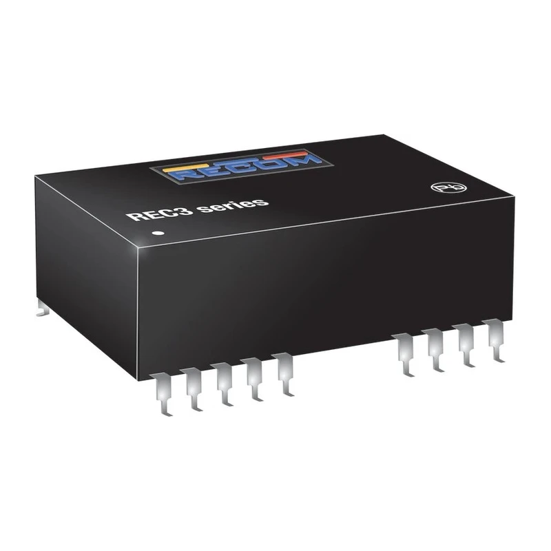 Recom DC/DC Converter 5V DC Output 600 mA 5V DC Input 4.5V Input 3 W Through Hole DIP Package REC3