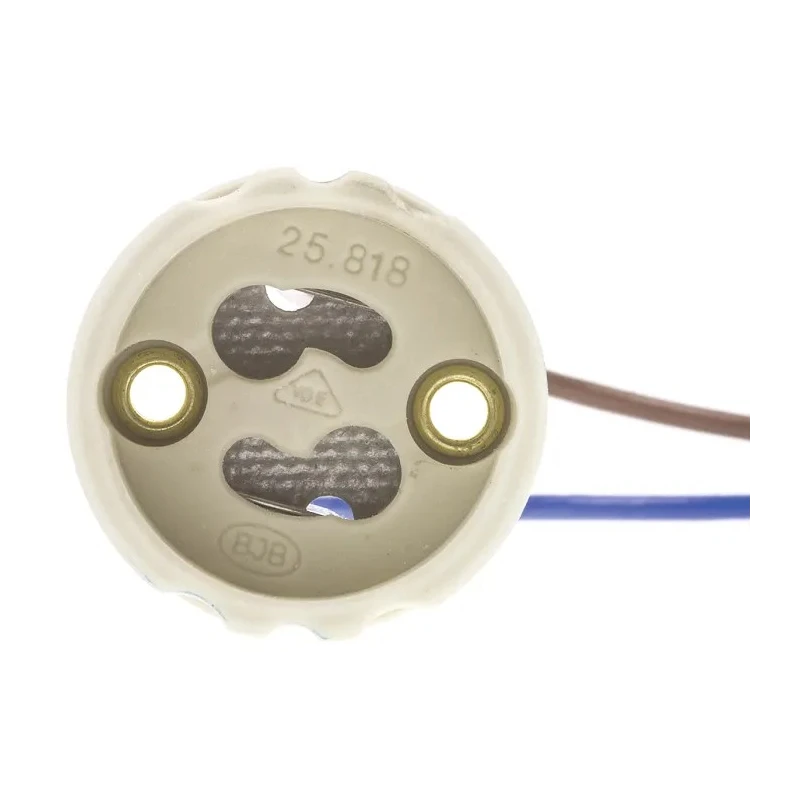 BJB Halogen Lamp Holder GU10 GZ10 Screw Mount, Ceramic Mica Material, 250V 660W 25.818.2910.00