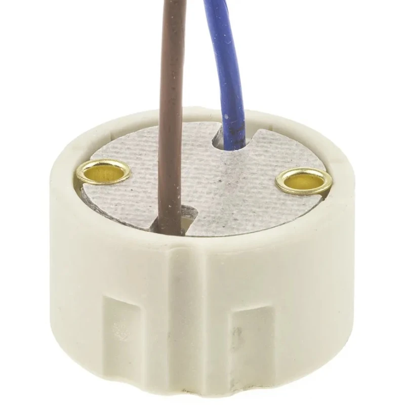 BJB Halogen Lamp Holder GU10 GZ10 Screw Mount, Ceramic Mica Material, 250V 660W 25.818.2910.00