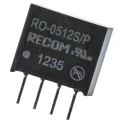 Recom DC/DC Converter, 12V DC Output, 83mA, 5V DC Input, 4.5V Input, 1W, Through Hole, SIP Package, Operating RO-0512S/P