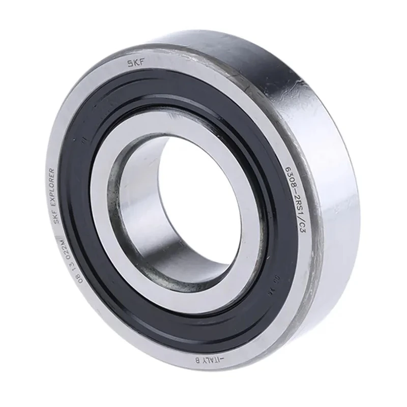 SKF Single Row Deep Groove Ball Bearing 40 mm ID, 90 mm OD, 23 mm Width, Sealed, C3 Clearance 6308-2RS1/C3