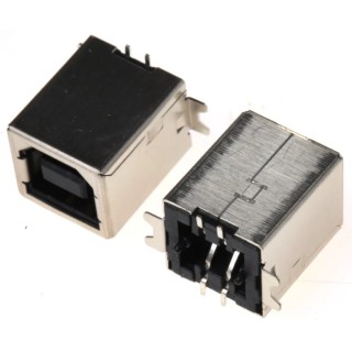 ASSMANN WSW Straight Surface Female 1 Port Type USB Type B USB Connector USB 2.0 A-USB B/SMT-TOP