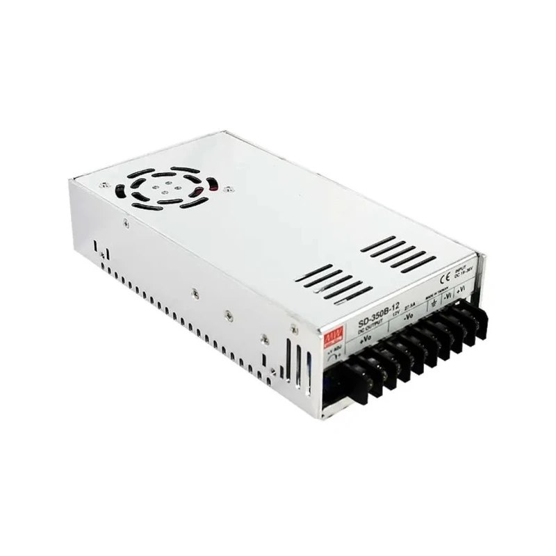 MEAN WELL Regulated Isolated DC-DC Converter, 12V DC Output, 48V Maximum Input, 27.5A Output Current, Chassis SD-350C-12