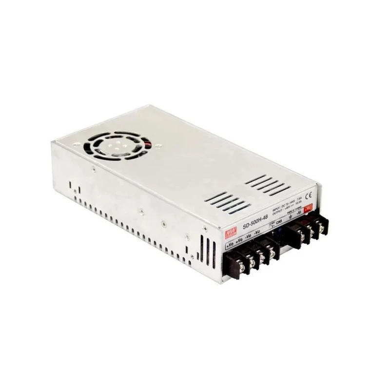 MEAN WELL DC/DC Converter, 48V Output, 72V Max Input, 10.5A Output Current, 504W Power, Chassis Mount, 60°C Max SD-500L-48