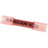 TE Connectivity DuraSeal Red Insulated Butt Splice Connector Tin Copper Contact Nylon Insulation 967398-000