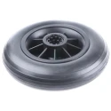 RS PRO Black Rubber Trolley Wheel 200mm Diameter 50mm Width 100kg Load Capacity 680-3858