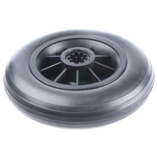 RS PRO Black Rubber Trolley Wheel 200mm Diameter 50mm Width 100kg Load Capacity 680-3858