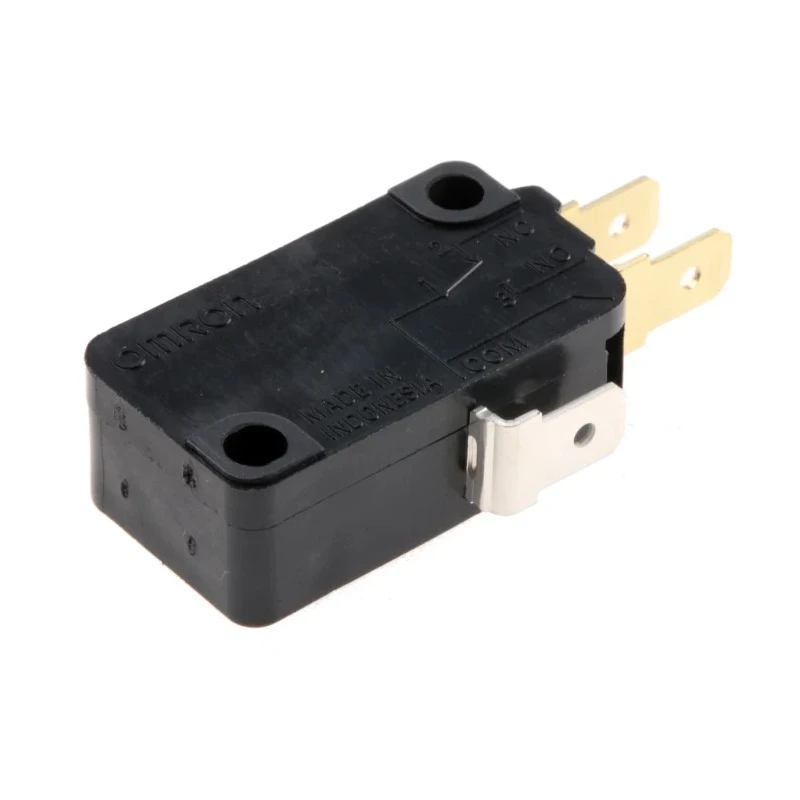 Omron Pin Plunger Micro Switch, Tab Terminal, 16A, 250 V ac, SPCO, IP40 V-16-1C25