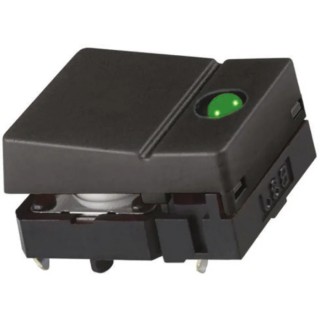 Omron Black Tactile Switch Button SPST 50mA 24 V dc, 6.8 mm Actuator Length, Through Hole Mount B3J-4100