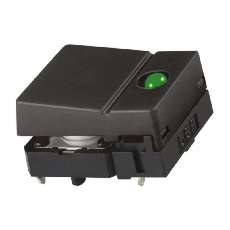 Omron Black Tactile Switch Button SPST 50mA 24 V dc, 6.8 mm Actuator Length, Through Hole Mount B3J-4100