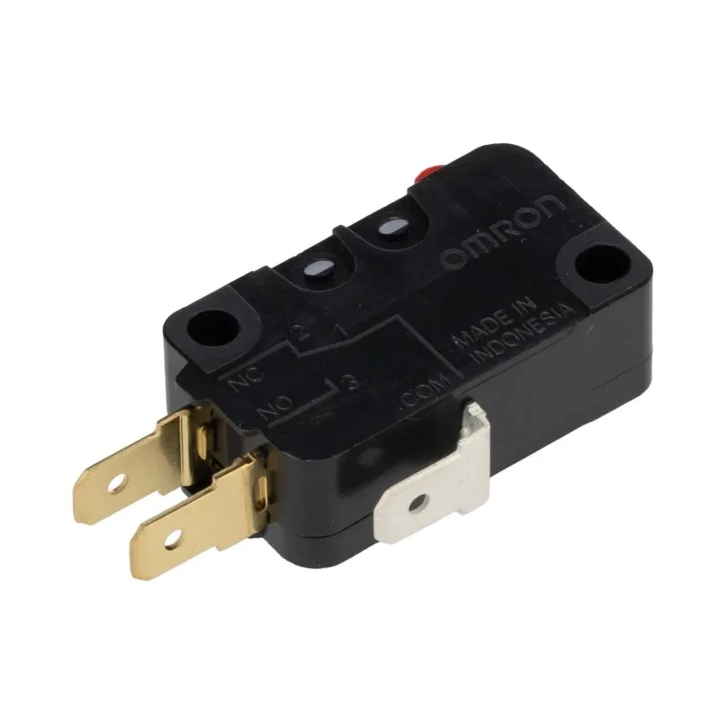 Omron Pin Plunger Micro Switch, Quick Connect Terminal, 16A, 250 V AC, SPDT, IP40 D3V-16-1C25