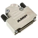TE Connectivity Zinc Angled D-Sub Backshell 15 Way Strain Relief ADK Series 1-1478763-5